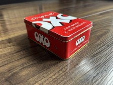 Vintage 1990s OXO Cube Tin Red