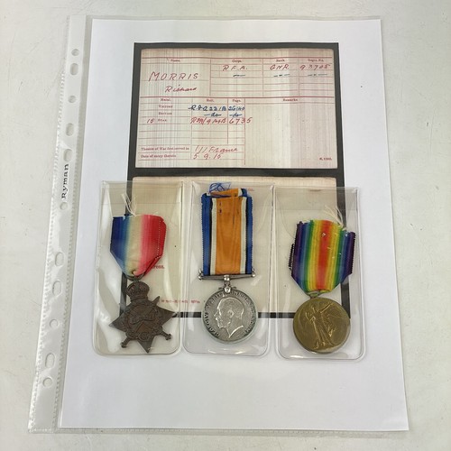 Ww1 medal trio gunner - ww1,