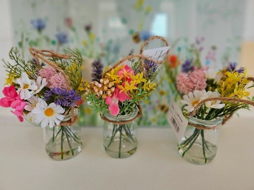 Pastel arificial flowers - 3,