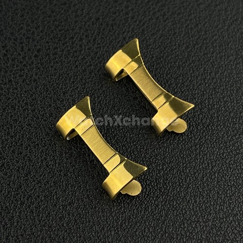 Piece gold curved - end, for