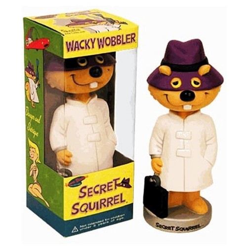 Secret squirrel bobblehead - secret,