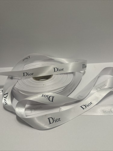 Dior white ribbon silver grey - dior,