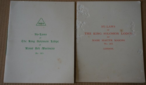 Bye laws the king solomon - bye-laws,