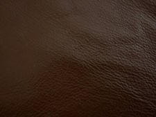 Dark Chestnut Brown Coated Pigskin leather 0.8mm 5" x 9.5" BR432