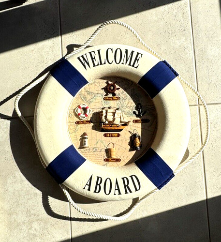 Blue welcome aboard life - aboard,