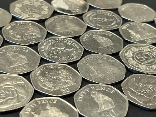 Commemorative 50p coins - 50p,