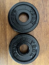 York CAST IRON Weight Plates 2