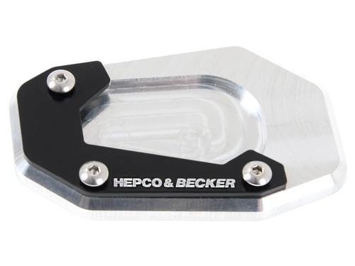 Side stand plate silver black - stand, silver/black