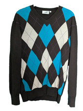 Argyle Wool Jumper Mens