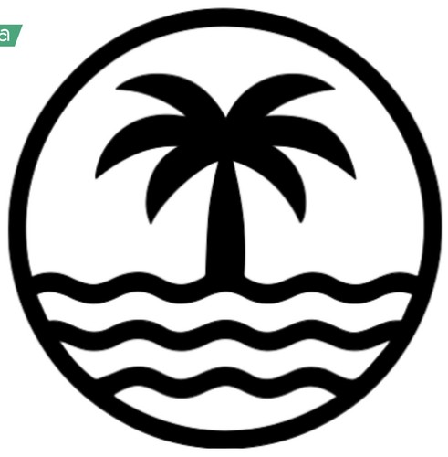 Beach wave vinyl - wave, sticker