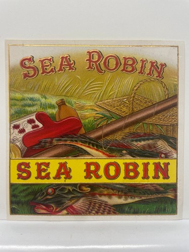 Sea robin fishing cigar box - robin,