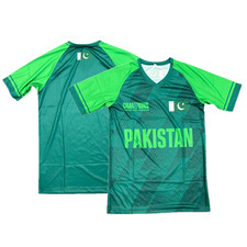 Pakistan Men's Cricket Shirt ICC Trophy Logo Top - New