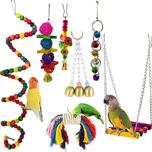 7pcs parrot toys set - 7pcs,