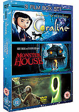 Coraline/Monster House/9 DVD (2010) Henry Selick cert 12 FREE Shipping, Save £s