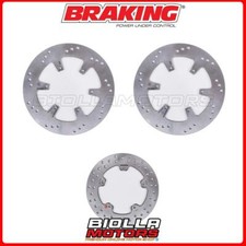 BRAKE DISC KIT BRAKING Piaggio MP3 LT HYBRID 300 2011 - FRONT + REAR