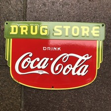 Coca Cola Drug Store Enamel
