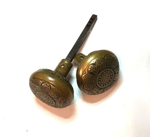 Vintage brass door knobs - vintage, (2)