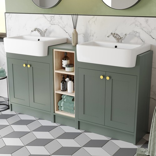 Traditional double vanity - double,