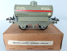 O Gauge HORNBY SERIES  POOL Petrol Tank Wagon in Original Brown Buff Box  Superb