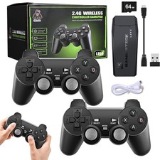 Video Game Console Retro 20000+ Games TV Stick 64G 4K HDMI 2 Wireless Controller