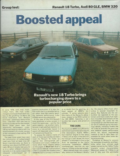 Renault turbo audi 80gle - renault, v
