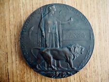 WW1 Death Plaque Penny -