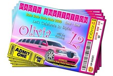 LIMOUSINE RIDE Ticket Birthday