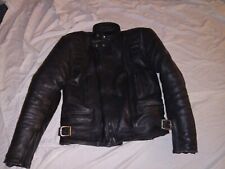 Sportex Apollo Black Genuine Leather Motorcycle Motorbike Jacket Chest Size 32" 