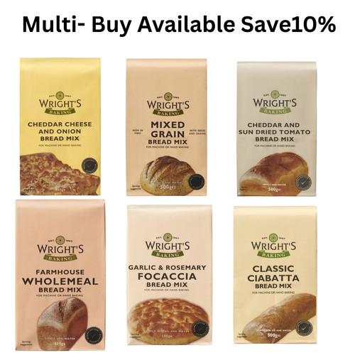 Wrights bread mix variety - bread, 6