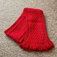 INVERALLAN Wool Scarf Red