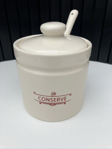 Cream porcelain lidded - porcelain,