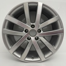 REFURBISHED VW GOLF MK6 18" VANCOUVER ALLOY WHEEL GTI GTD GT SILVER DIAMOND CUT