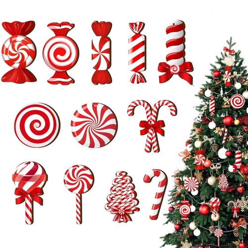 12pcs candy cane christmas - 12pcs,