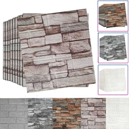 Foam brick wall - 3d, self