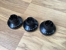 3x Knobs For Stoves Newhome Gas Control Oven Cooker Hob Black Chrome