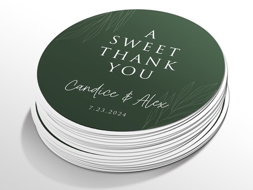 Personalised wedding round