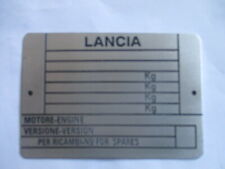 Nameplate Lancia Aluminum Sign
