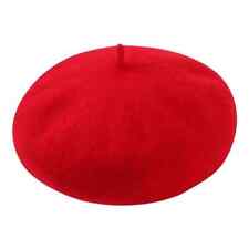 Plain Beret Hat Wool Autumn