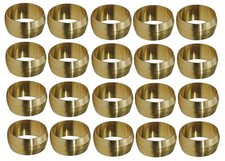 20 X 1/4" BRASS OLIVES