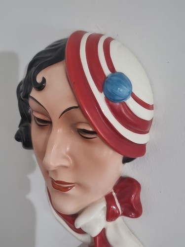 Art deco 1940s wall plaque - art,