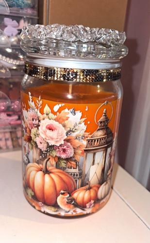 Decorative glass jar candle - decorative,
