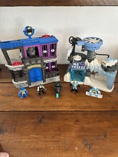 Imaginext Jailhouse And Mr Freeze Cave With Mr Freeze, Bain And Batman Figures