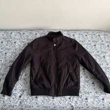 SUPERDRY Sherpa Longhorn Harrington Bomber Jacket Size XXL 2XL Black