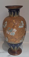 Large Royal Doulton Lambeth Slater Vase ● 30cm high