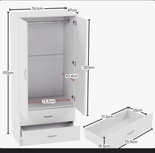 Maybery 2 Door 2 Drawer