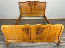 Antique French Louis XV Carved Double Bed Frame Vintage – Lot 3662