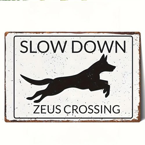 Custom pet name dog - dog, crossing