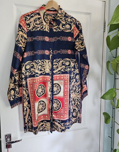 Baroque print shirt dress - baroque,