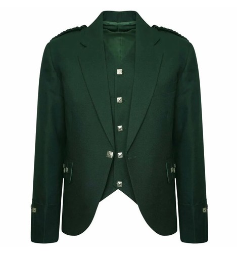 Men green argyle kilt - argyle,
