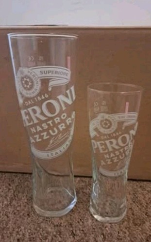 Peroni pint glasses - pint,